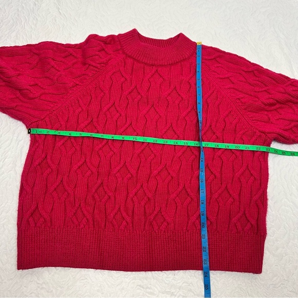 COS Pink Cable Knit Relaxed Oversized
Wool Blend Chunky Sweater Women's M - Picture 7 of 11